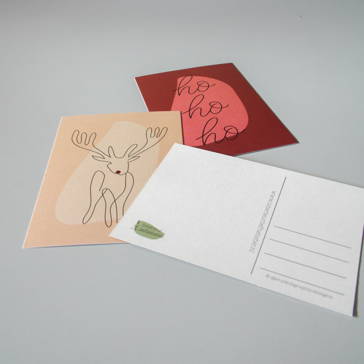 Kerstkaarten set van 3