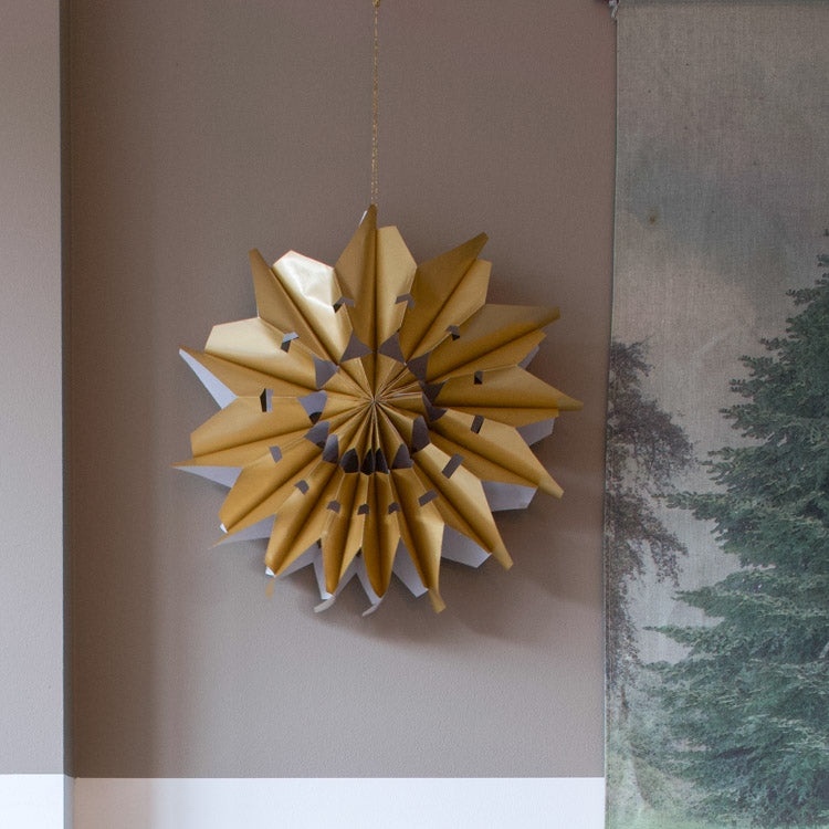 Kerstster van papier