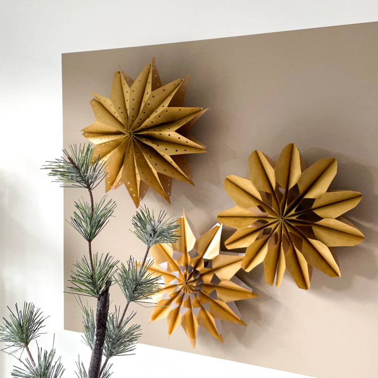 Kerstster van papier