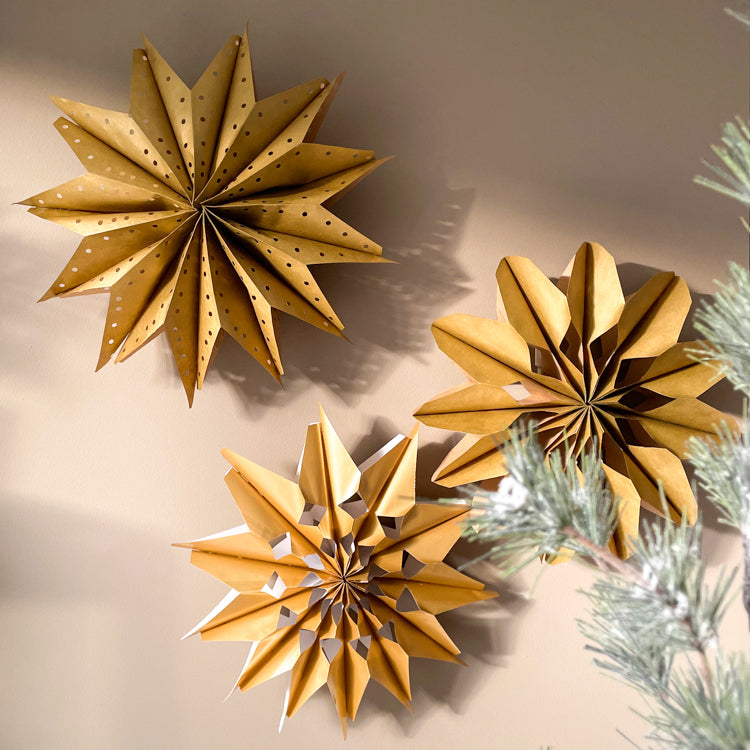 Kerstster van papier