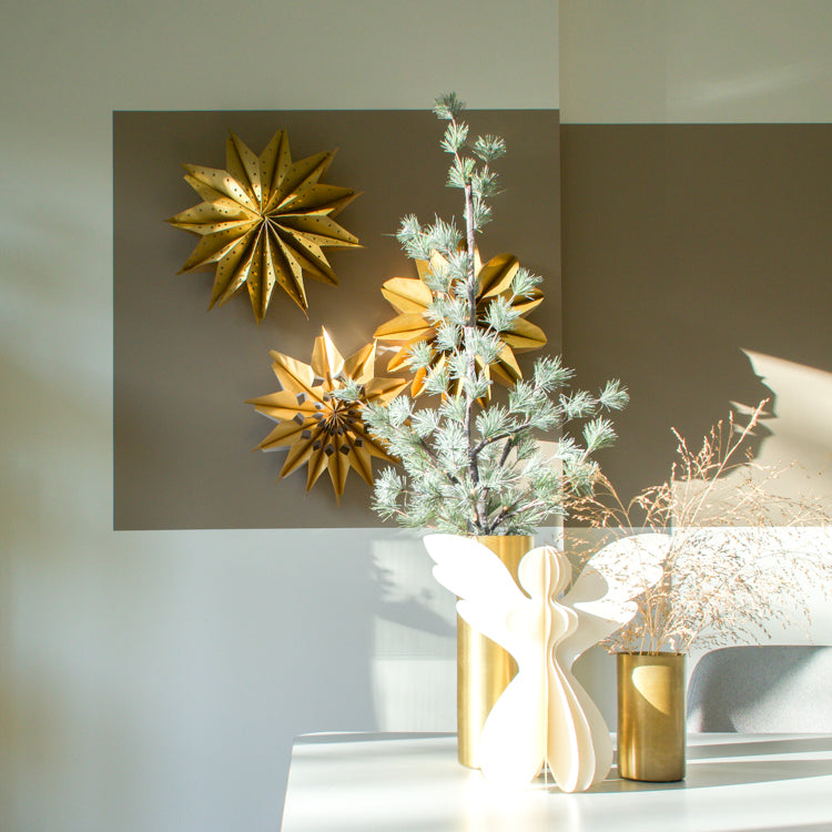 Kerstster van papier