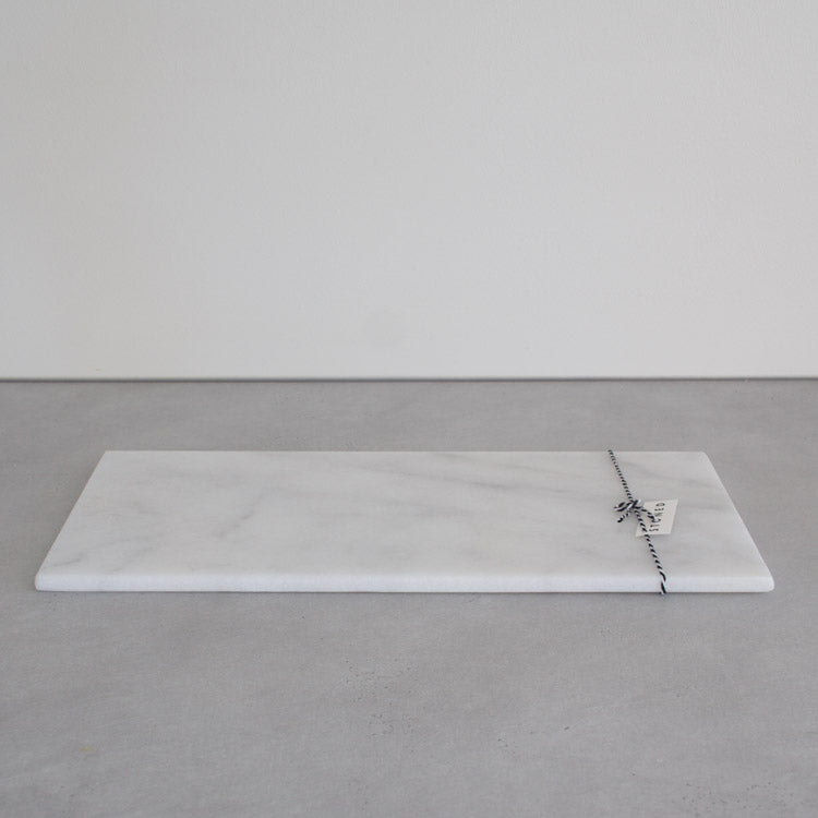 Stoned snijplank wit marmer 20 x 40 cm