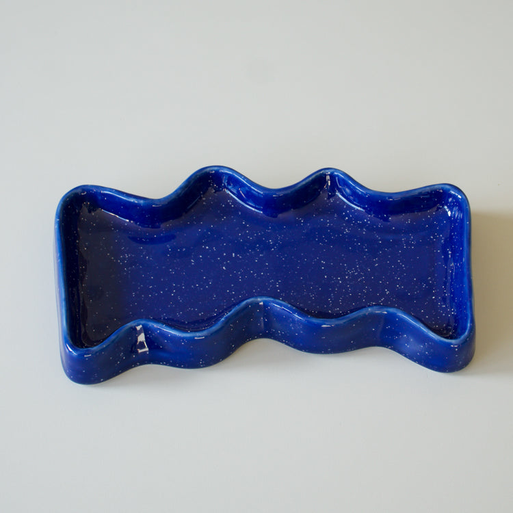 5mm Paper Keramische schaal blauw 22 cm