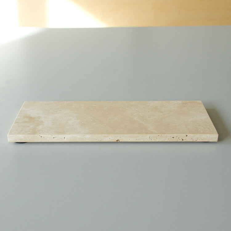 Mooisa travertine serveerplank 10 x 25 cm