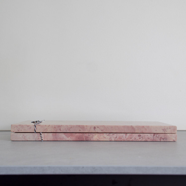 Stoned snijplank pink marmer 20 x 40 cm