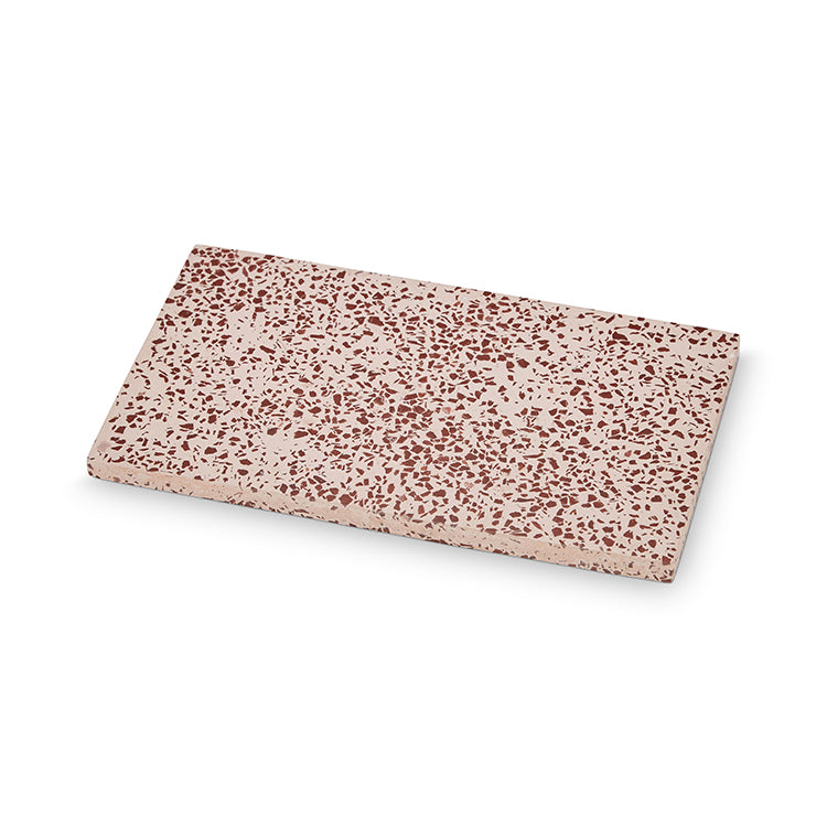H. Skjalm P serveerplank terrazzo roze 28x17