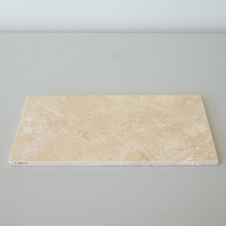 Stoned serveerplank travertine 15 x 30 cm